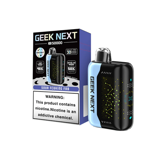 GEEK NEXT 50K - SOUR FUCKING FAB | Authentic Disposable Vape | iPuff24 Texas
