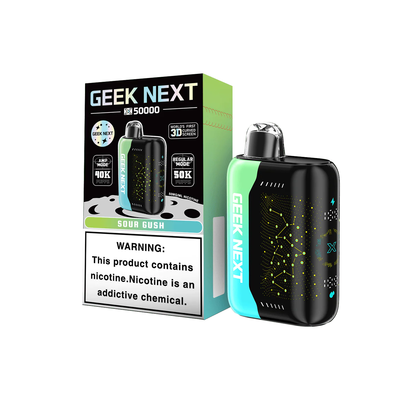 GEEK NEXT 50K - SOUR GUSH | Authentic Disposable Vape | iPuff24 Texas