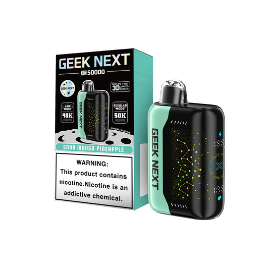 GEEK NEXT 50K - SOUR MANGO PINEAPPLE | Authentic Disposable Vape | iPuff24 Texas