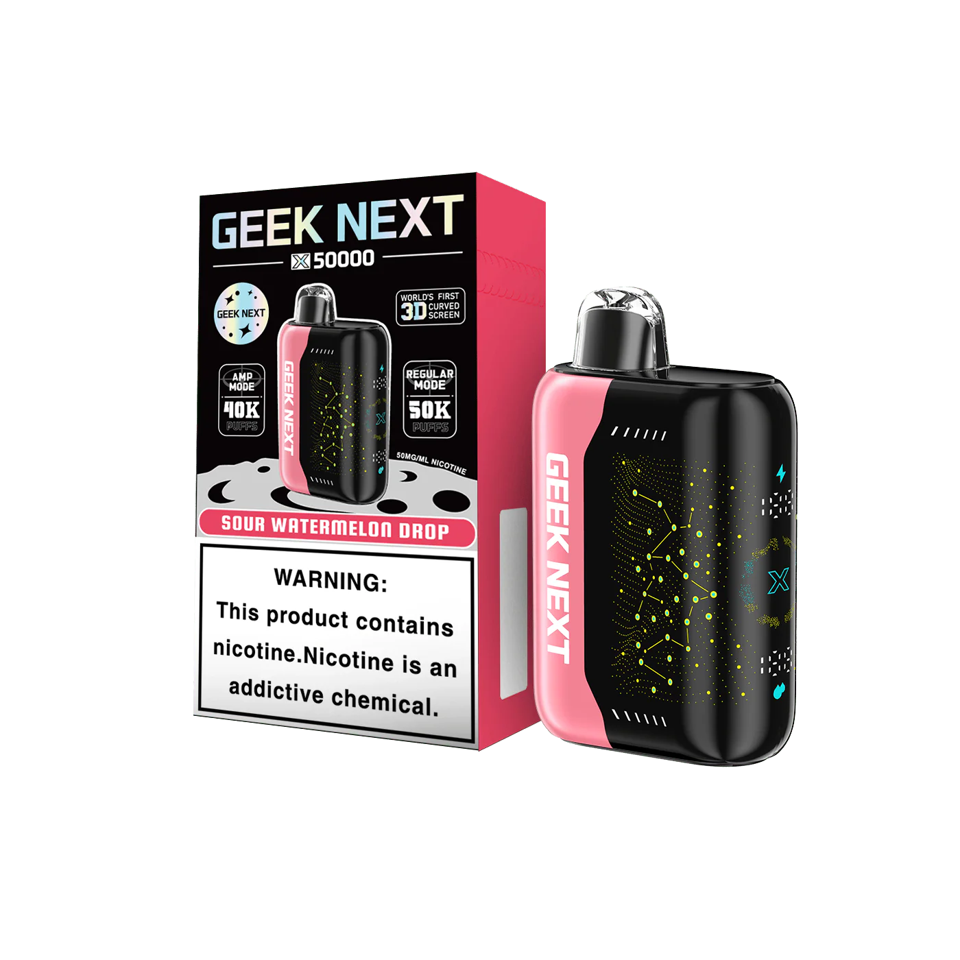 GEEK NEXT 50K - SOUR WATERMELON DROP | Authentic Disposable Vape | iPuff24 Texas