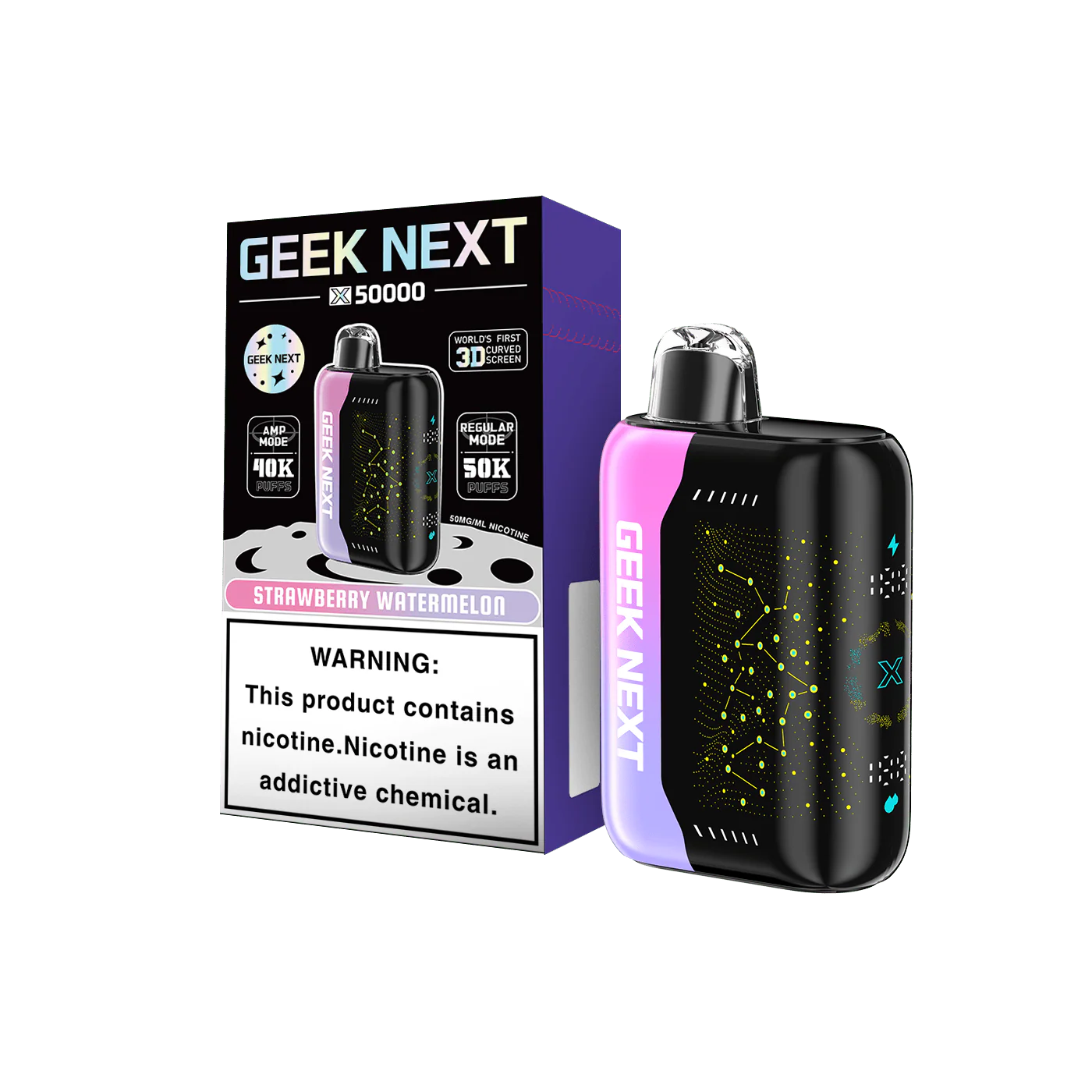 GEEK NEXT 50K - STRAWBERRY WATERMELON | Authentic Disposable Vape | iPuff24 Texas
