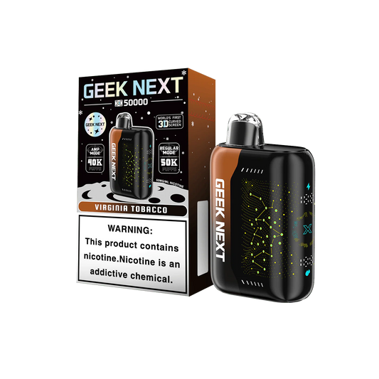 GEEK NEXT 50K - VIRGINIA TOBACCO | Authentic Disposable Vape | iPuff24 Texas