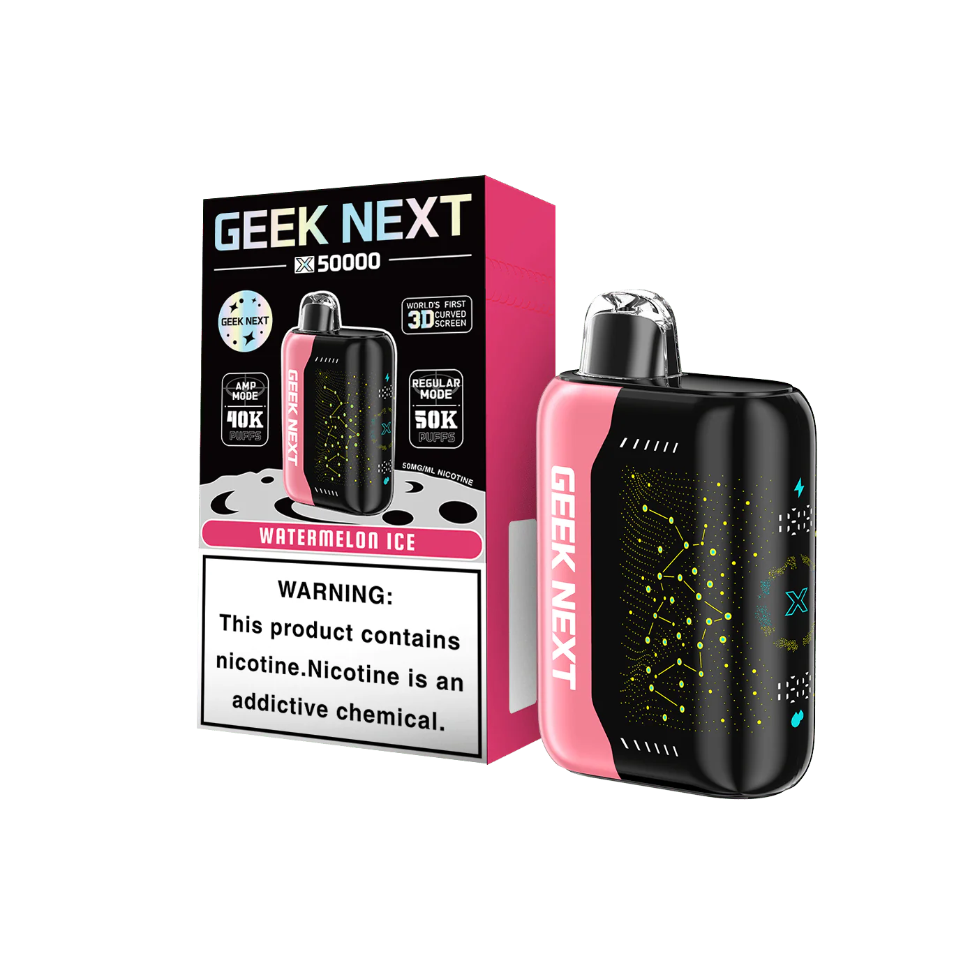 GEEK NEXT 50K - WATERMELON ICE | Authentic Disposable Vape | iPuff24 Texas