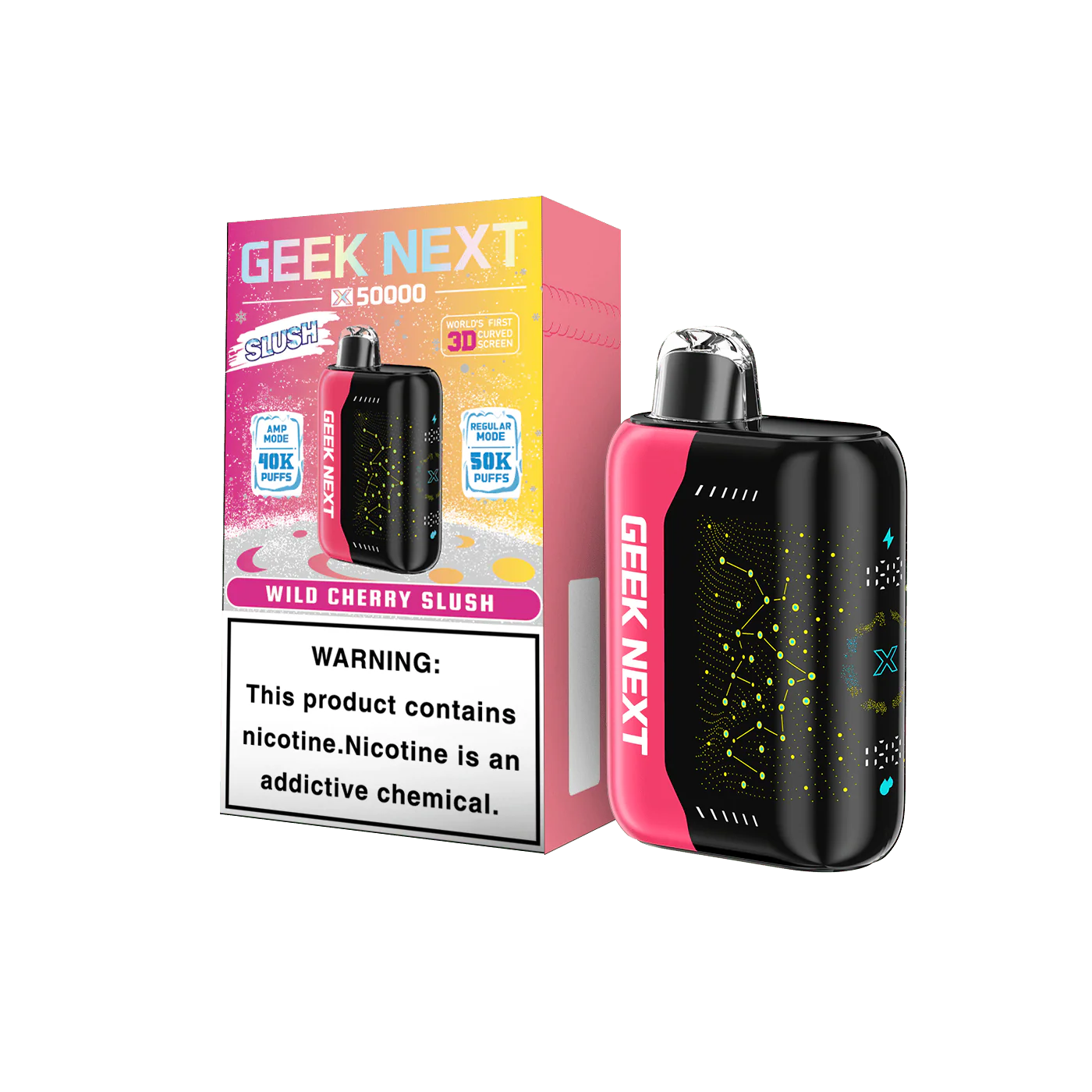 GEEK NEXT 50K - WILD CHERRY SLUSH | Authentic Disposable Vape | iPuff24 Texas