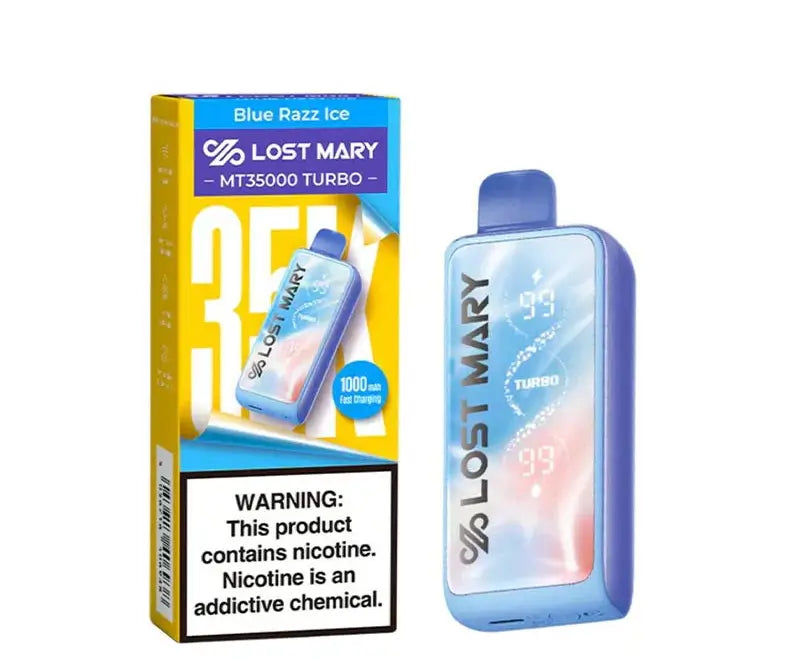 LOST MARY 35K  BLUE RAZZ ICE | Authentic Disposable Vape | iPuff24 Texas