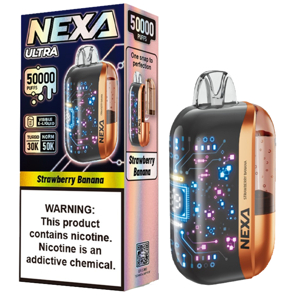 NEXA 50K - Strawberry Banana | Authentic Disposable Vape | iPuff24 Texas