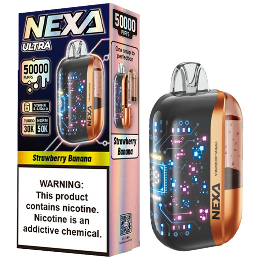 NEXA 50K - Strawberry Banana | Authentic Disposable Vape | iPuff24 Texas