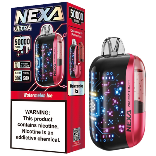 NEXA 50K - Watermelon Ice | Authentic Disposable Vape | iPuff24 Texas