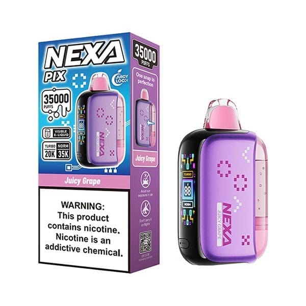 NEXA PIX 35K (USA) - JUICY GRAPE | Authentic Disposable Vape | iPuff24 Texas