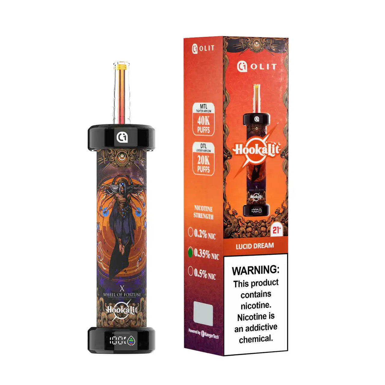 OLIT HOOKALIT 0.35 NIC 40K PUFFS LUCID DREAM