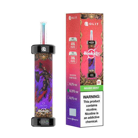 OLIT HOOKALIT 0.35 NIC 40K PUFFS MIAMI MINT
