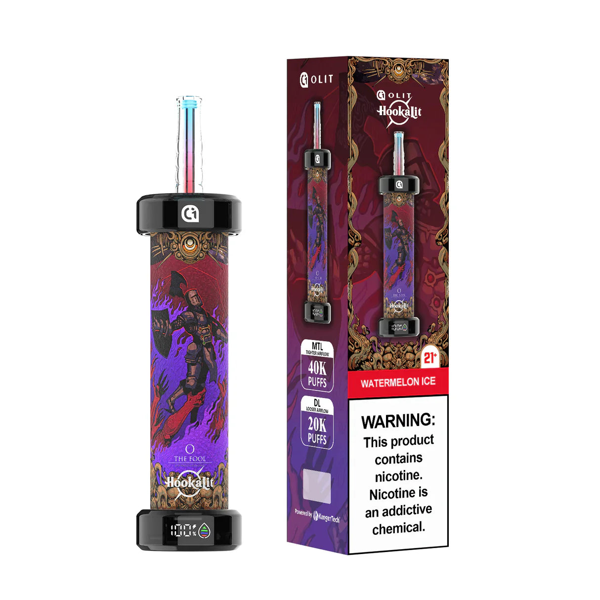 OLIT HOOKALIT 0.35 NIC 40K PUFFS WATERMELON ICE