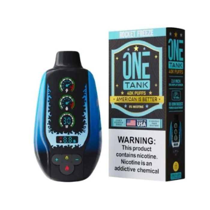 ONE TANK 40K ROCKET FREEZE | Authentic Disposable Vape | iPuff24 Texas