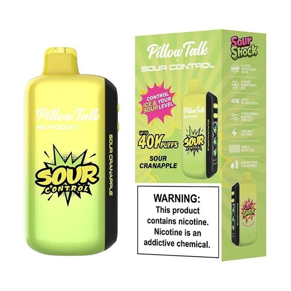PILLOW TALK SOUR CONTROL 40K SOUR CRANAPPLE | Authentic Disposable Vape | iPuff24 Texas