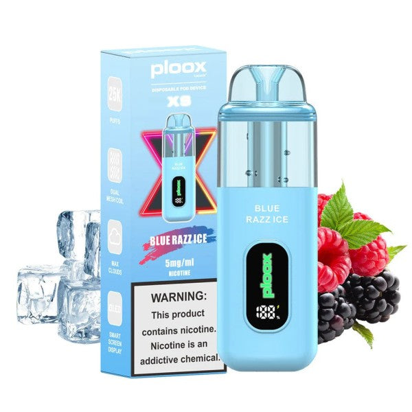 ploox xs blue razz ice