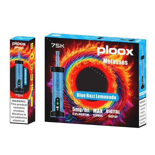 ploox blue razz lemonade molasses 75k