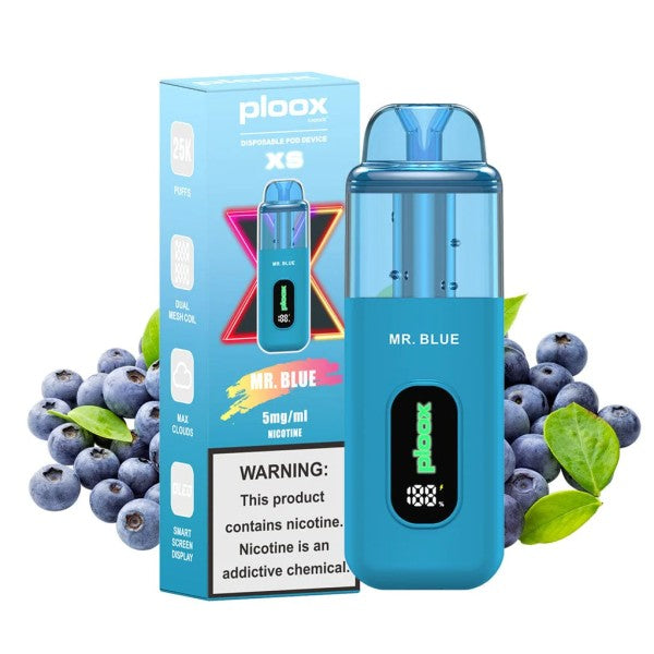 PLOOX XS MR BLUE DISPOSABLE POD