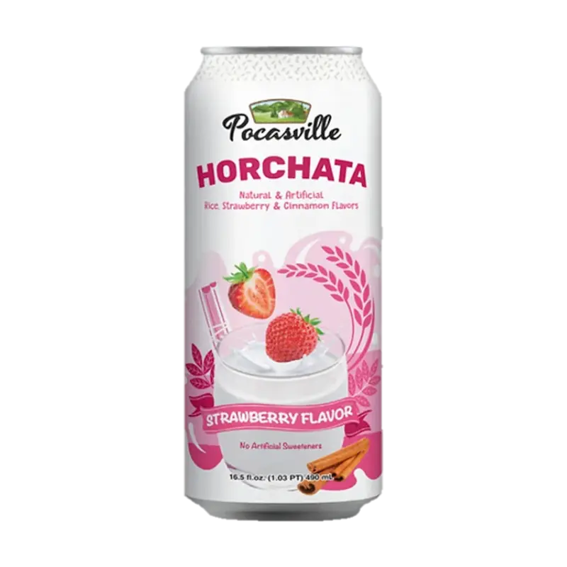 POCASVILLE HORCHATA 490ml DRINK - SABOR STRAWBERRY | Authentic Disposable Vape | iPuff24 Texas