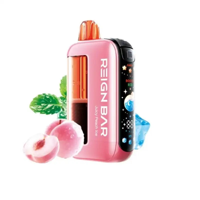 REIGN BAR MANA 50K - JUICY PEACH ICE | Authentic Disposable Vape | iPuff24 Texas