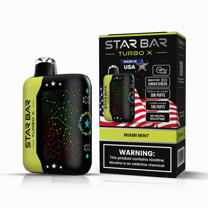 STAR BAR 30K - MIAMI MINT | Authentic Disposable Vape | iPuff24 Texas