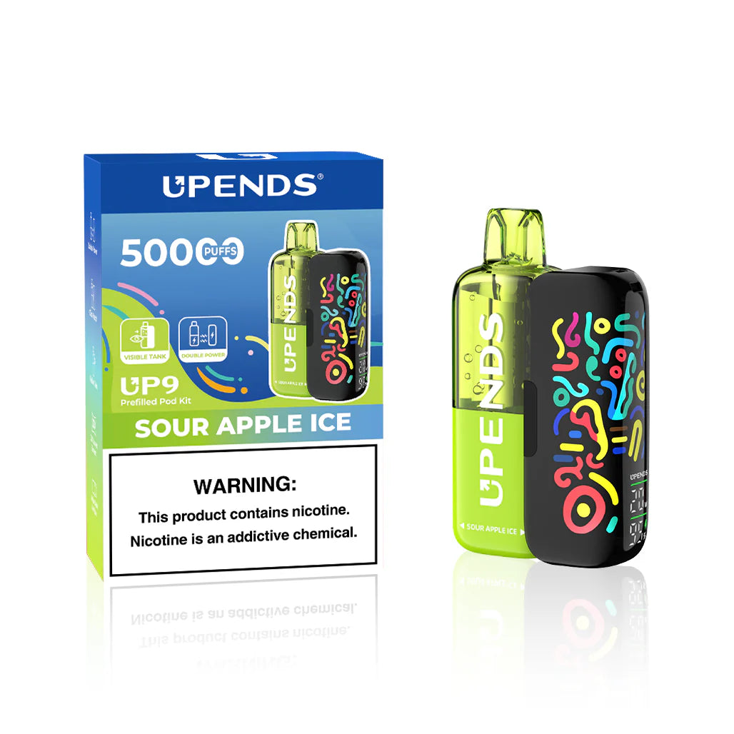 UPENDS 50K KIT - SOUR APPLE ICE | Authentic Disposable Vape | iPuff24 Texas