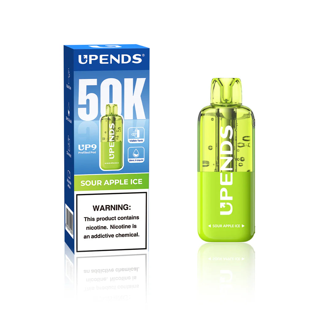 UPENDS 50K POD - SOUR APPLE ICE | Authentic Disposable Vape | iPuff24 Texas