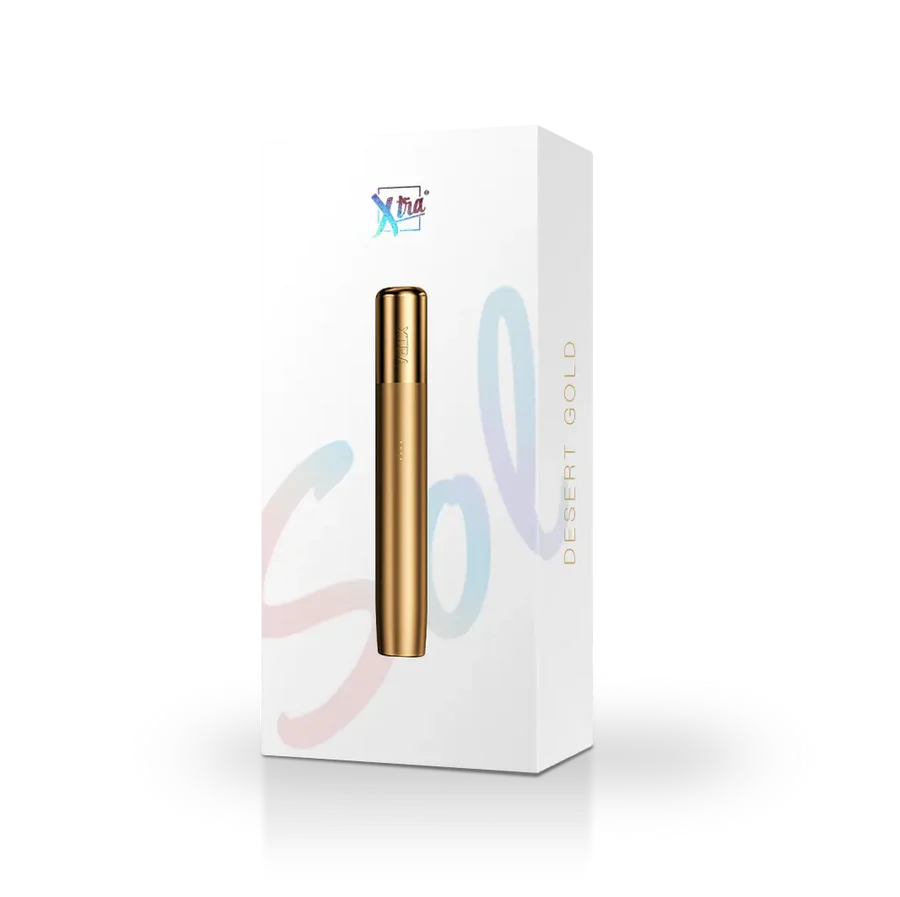 XTRA SOL DEVICE - DESERT GOLD | Authentic Disposable Vape | iPuff24 Texas
