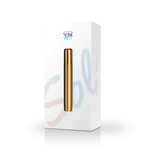 XTRA SOL DEVICE - DESERT GOLD | Authentic Disposable Vape | iPuff24 Texas