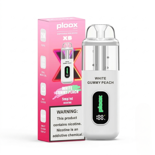 Ploox XS white gummy peach